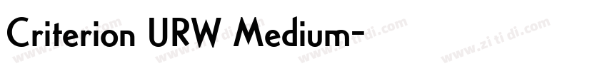 Criterion URW Medium字体转换